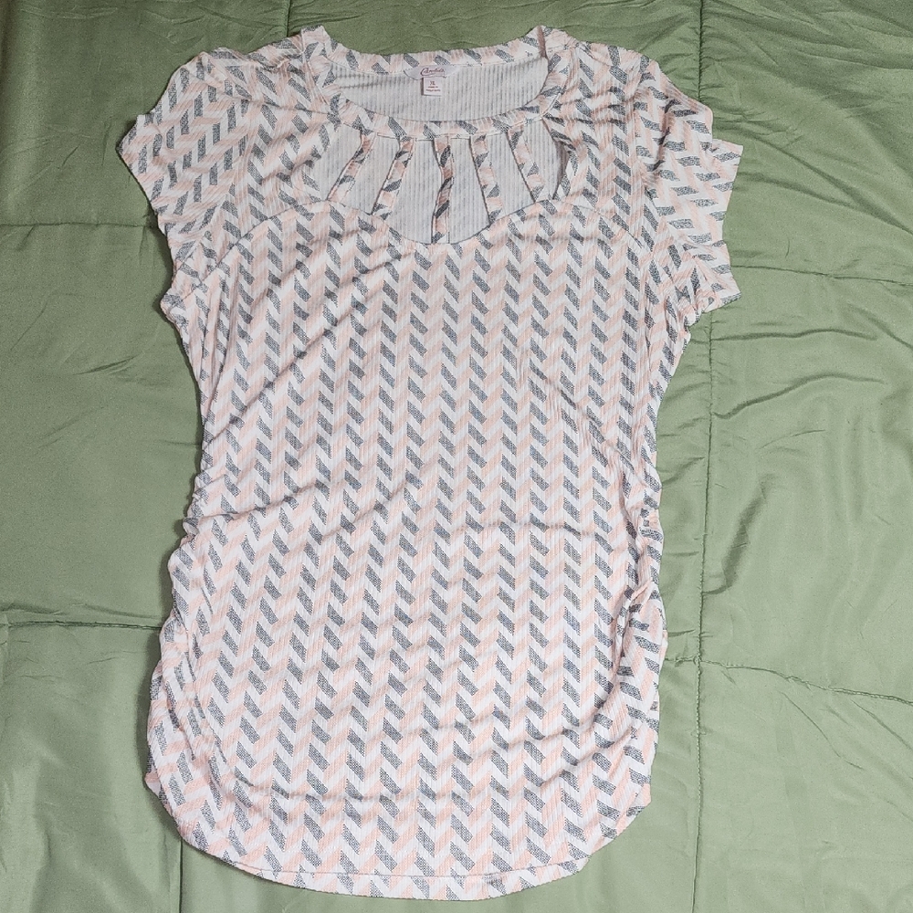 Candie's Chevron Patterned Top